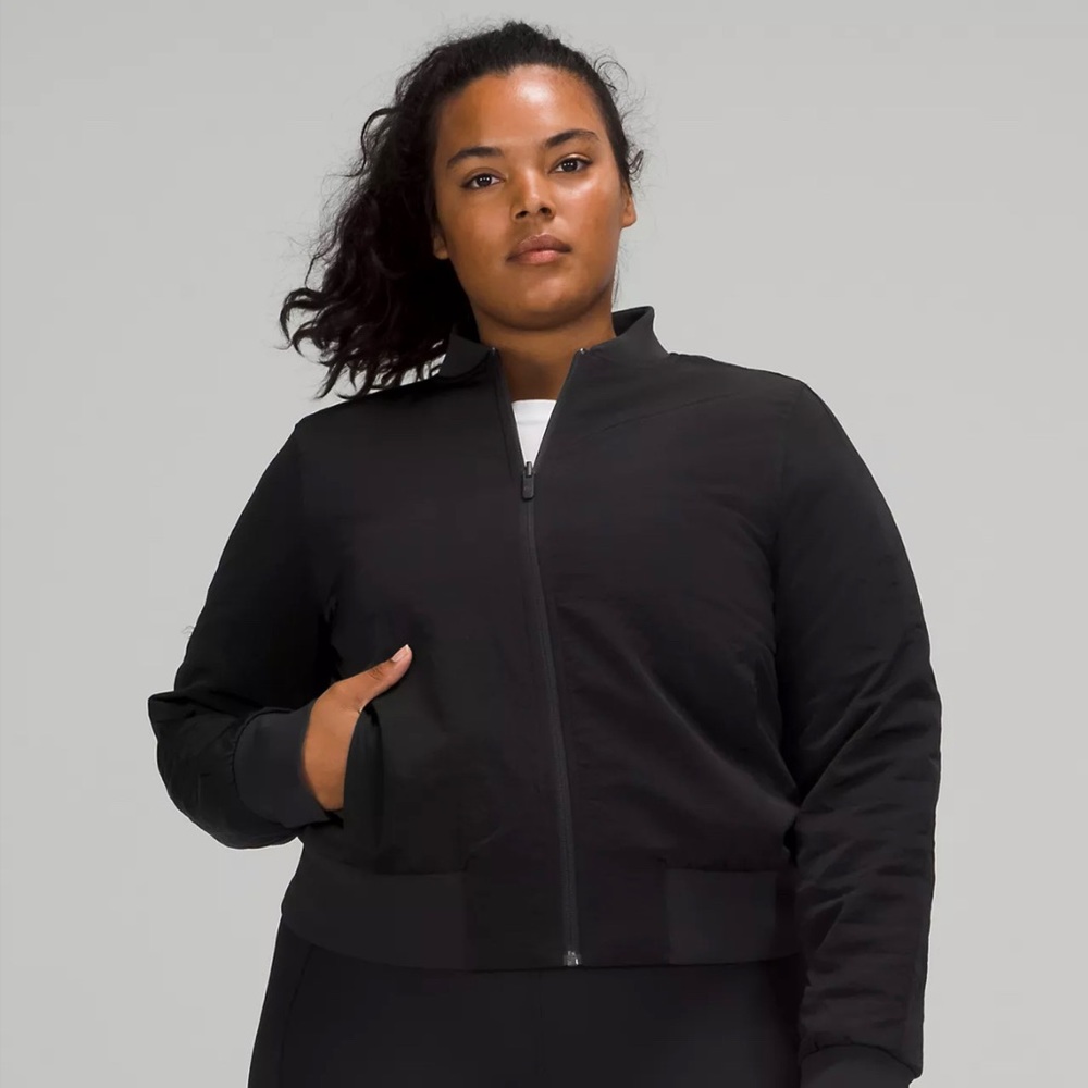 Lululemon Non-Stop Insulated Bomber Jacket - Sold Out - Black, 6 (Non-textured)